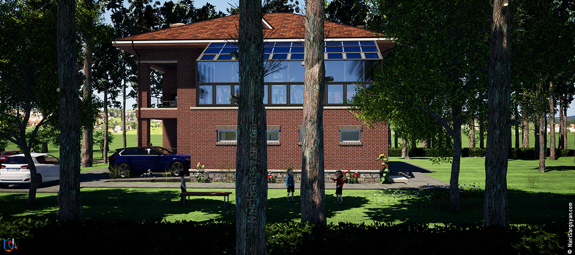 two-story energy efficient house