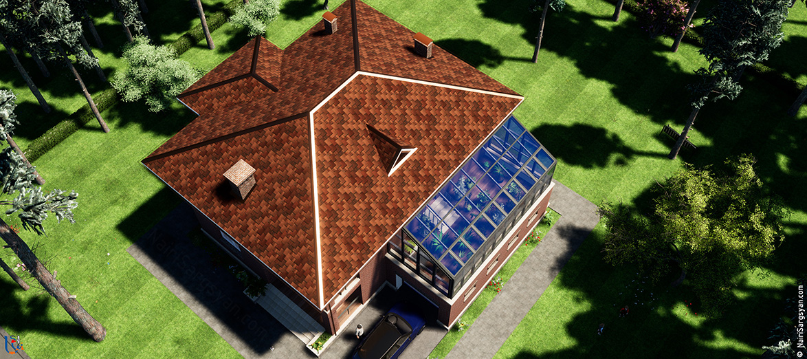 two-story energy efficient house