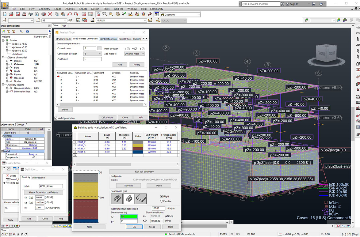 Earthquake resistant building project