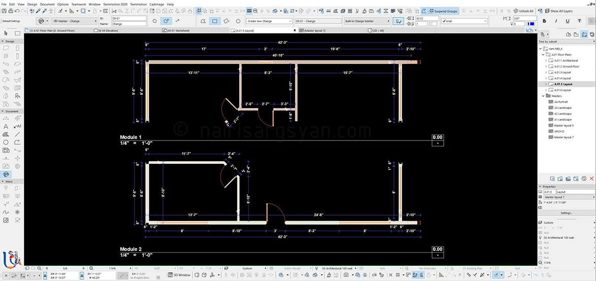 Modular prefabricated house