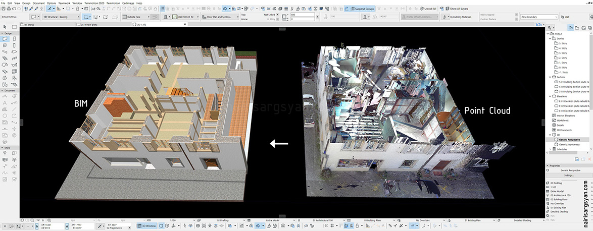 Point cloud to BIM