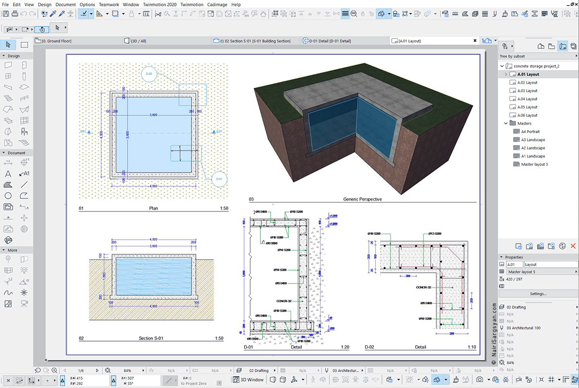 Concrete tank project