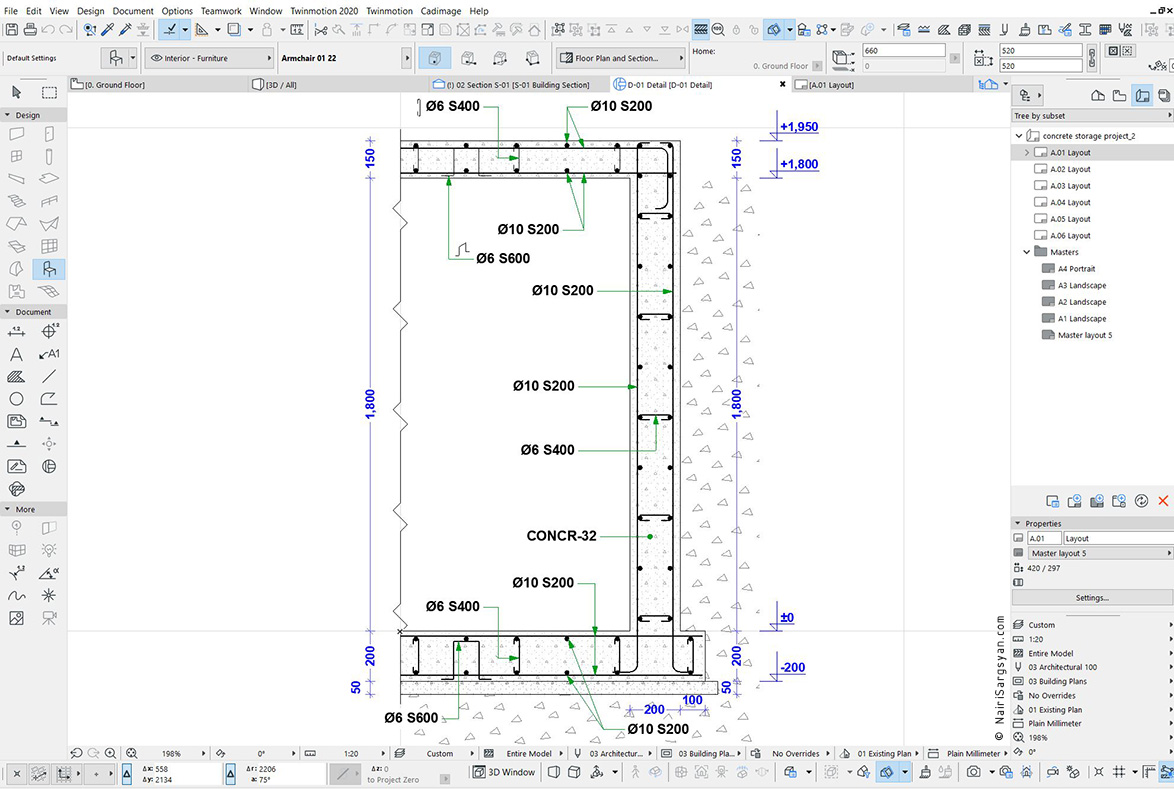 Concrete tank project