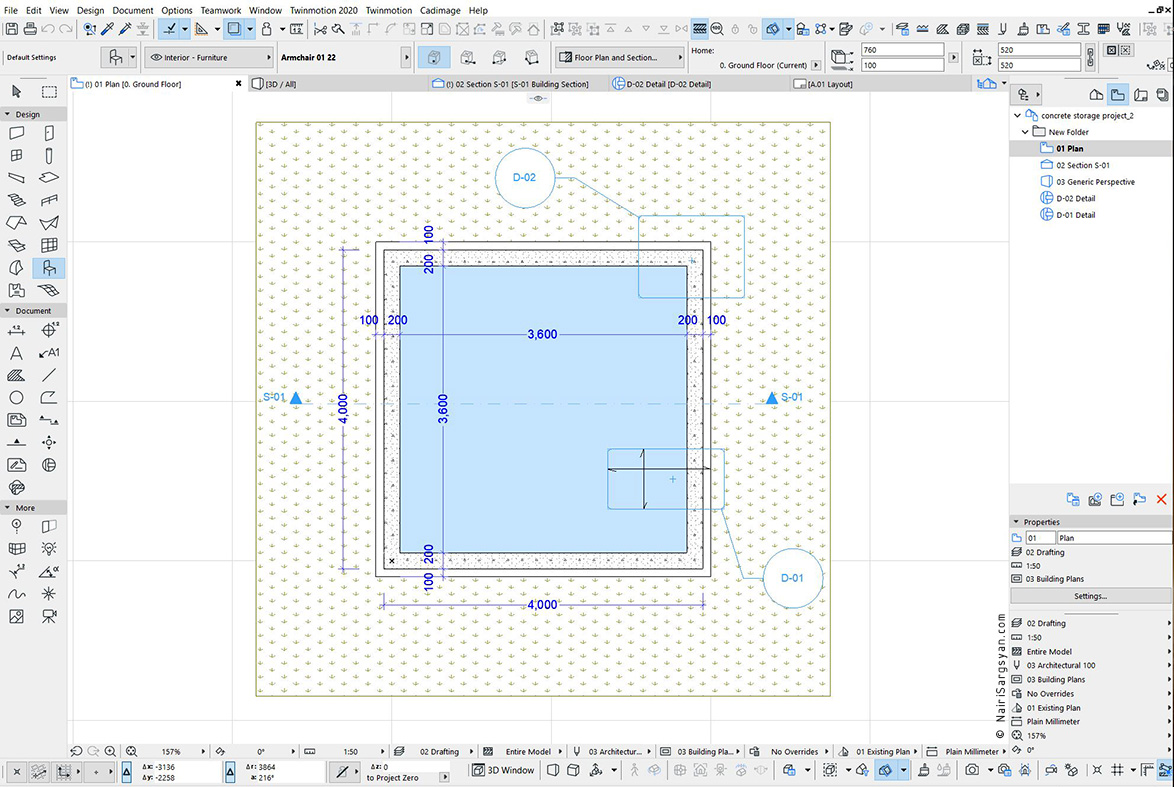 Concrete tank project