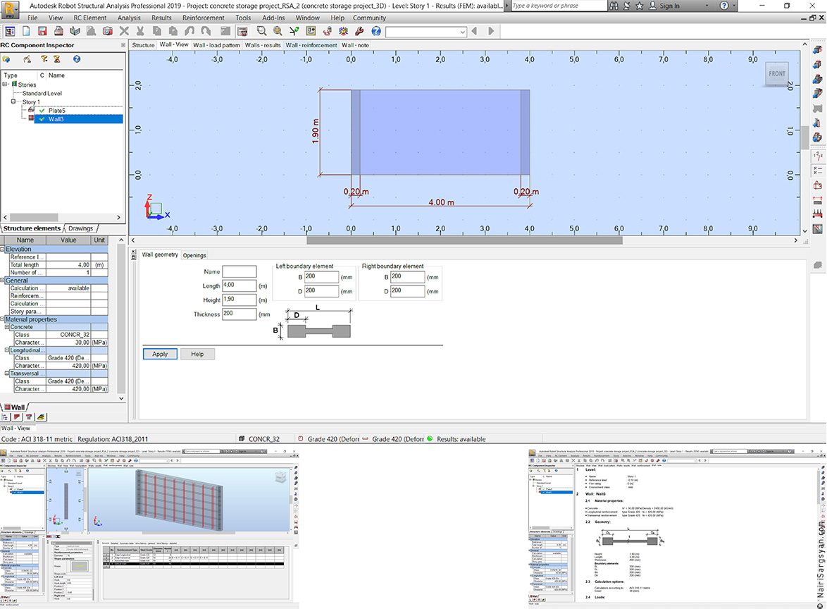 Concrete tank project