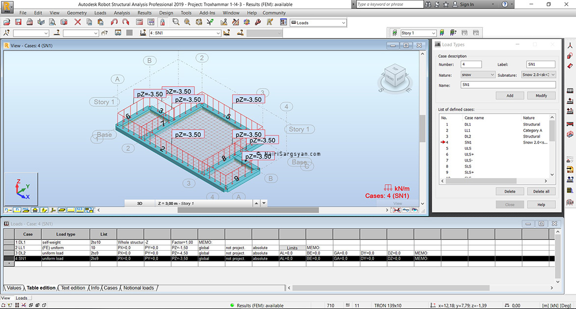 Robot Structural Analysis